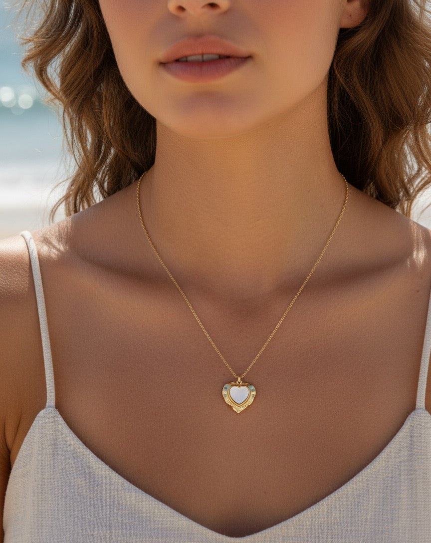 Ocean Heart Necklace