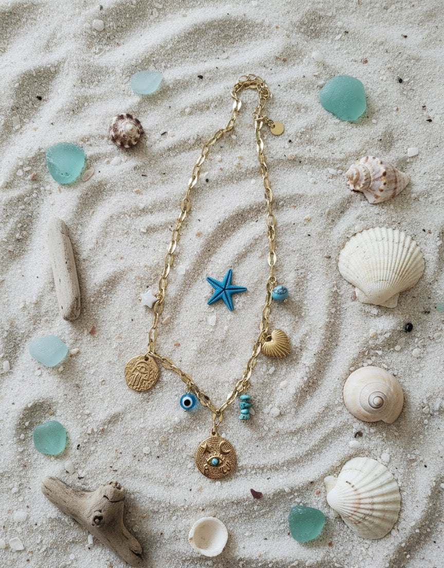 Santorini Charm Necklace
