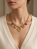 Celestial Heart Charm Necklace