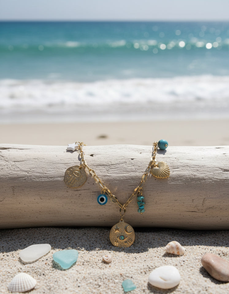 Santorini Charm Necklace